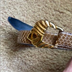 Snake skin belt